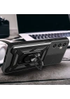Realme C65 4G Kılıf Magnetik Standlı Kamera Korumalı Zore Sürgülü Vega Kapak