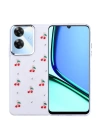 Realme Note 60 Kılıf Airbag Tasarımlı Simli Şeffaf Zore Kutup Kapak