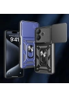 Realme Note 60 Kılıf Magnetik Standlı Kamera Korumalı Zore Sürgülü Vega Kapak
