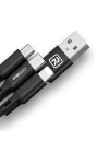 Recci RCS-D120 Fast Wind Serisi 3in1 USB-A to Lightning – Type-C – Micro Şarj ve Data Kablosu 1.2M