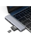 More TR Recci RH08 Type-C to Type-C + SD/TF + USB3.0 + USB2.0 + HDMI + Thunderbolt 3 Bağlantılı 7in2 Hub