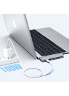 More TR Recci RH08 Type-C to Type-C + SD/TF + USB3.0 + USB2.0 + HDMI + Thunderbolt 3 Bağlantılı 7in2 Hub