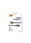 More TR Recci RS02C Smart Power-Off Serisi Hızlı Şarj Özellikli USB-A To Type-C Kablo 1M