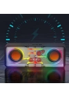 Recci RSK-W38 Space Station Serisi RGB Led Işıklı Bluetooth Hoparlör FM Radio Özellikli