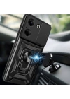 Tecno Camon 20 Kılıf Magnetik Standlı Kamera Korumalı Zore Sürgülü Vega Kapak