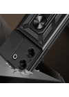Tecno Camon 20 Pro 5G Kılıf Magnetik Standlı Kamera Korumalı Zore Sürgülü Vega Kapak