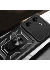 Tecno Camon 20 Pro 5G Kılıf Magnetik Standlı Kamera Korumalı Zore Sürgülü Vega Kapak
