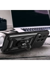 Tecno Camon 30 Kılıf Magnetik Standlı Kamera Korumalı Zore Sürgülü Vega Kapak