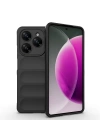 Tecno Spark 20 Pro 4G Kılıf Esnek TPU Oyuklu Arka Yüzey Tasarımlı Zore Etnik Silikon Kapak