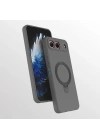 Tecno Spark 40 5G Kılıf M-safe Şarj Özellikli Standlı Zore Samara Kapak
