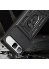 Tecno Spark 40 5G Kılıf Magnetik Standlı Kamera Korumalı Zore Sürgülü Vega Kapak