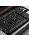 Tecno Spark 40 5G Kılıf Magnetik Standlı Kamera Korumalı Zore Sürgülü Vega Kapak