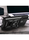 Tecno Spark 8C Kılıf Magnetik Standlı Kamera Korumalı Zore Sürgülü Vega Kapak
