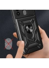 Tecno Spark 8C Kılıf Magnetik Standlı Kamera Korumalı Zore Sürgülü Vega Kapak