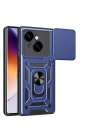 Tecno Spark Go 1 2025 Kılıf Magnetik Standlı Kamera Korumalı Zore Sürgülü Vega Kapak