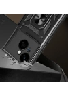 Tecno Spark Go 1 2025 Kılıf Magnetik Standlı Kamera Korumalı Zore Sürgülü Vega Kapak