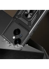 Tecno Spark Go 1 2025 Kılıf Magnetik Standlı Kamera Korumalı Zore Sürgülü Vega Kapak