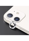 USAMS İPhone 12 - 12 Mini 3D Metal Çerçeveli Kamera Lens Koruyucu