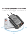 USLİON 20W USB QC3.0 Şarj PD3.0 Hızlı Şarj Aleti Şarj Başlık