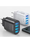 USLİON 4 Port 48W QC 3.0 Hızlı Şarj Usb Şarj Başlık Adaptör