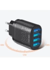 USLİON 4 Port 48W QC 3.0 Hızlı Şarj Usb Şarj Başlık Adaptör