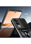 Vivo V50 Lite 4G Kılıf Magnetik Standlı Kamera Korumalı Zore Sürgülü Vega Kapak