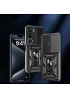 Vivo Y19S Kılıf Magnetik Standlı Kamera Korumalı Zore Sürgülü Vega Kapak