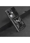 Vivo Y29 4G Kılıf Magnetik Standlı Kamera Korumalı Zore Sürgülü Vega Kapak
