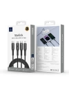 Wiwu Wi-C046E Starlink Serisi 3in1 USB-A to Lightning – Type-C – Micro Şarj ve Data Kablosu 60W 1.2M