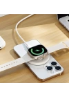 Wiwu Wi-W027 Standlı Hızlı ve Magsafe Şarj Özellikli Kablosuz Şarj Aleti 15W