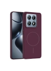 Xiaomi 14T Pro Kılıf M-safe Şarj Özellikli Zore Ruby Sert Kapak
