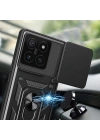 Xiaomi 14T Pro Kılıf Magnetik Standlı Kamera Korumalı Zore Sürgülü Vega Kapak