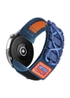 Xiaomi Amazfit Pace Zore KRD-112 22mm Orbital Örgülü Halat Tasarımlı Naylon Kumaş Hasır Kordon