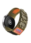 Xiaomi Amazfit Pace Zore KRD-112 22mm Orbital Örgülü Halat Tasarımlı Naylon Kumaş Hasır Kordon