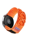 Xiaomi Amazfit Pace Zore KRD-112 22mm Orbital Örgülü Halat Tasarımlı Naylon Kumaş Hasır Kordon