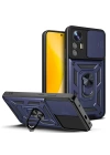 Xiaomi Mi 12 Lite Kılıf Magnetik Standlı Kamera Korumalı Zore Sürgülü Vega Kapak