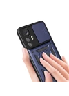 Xiaomi Mi 12 Lite Kılıf Magnetik Standlı Kamera Korumalı Zore Sürgülü Vega Kapak