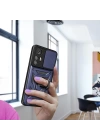 Xiaomi Mi 12 Lite Kılıf Magnetik Standlı Kamera Korumalı Zore Sürgülü Vega Kapak
