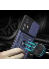 Xiaomi Mi 12 Lite Kılıf Magnetik Standlı Kamera Korumalı Zore Sürgülü Vega Kapak