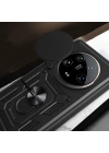 Xiaomi Mi 14 Ultra Kılıf Magnetik Standlı Kamera Korumalı Zore Sürgülü Vega Kapak