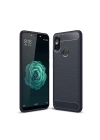 Xiaomi Mi 6x,A2 Dark Ultra Koruma Karbon Fiber Doku Silikon Kılıf