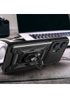 Xiaomi Poco F5 Kılıf Magnetik Standlı Kamera Korumalı Zore Sürgülü Vega Kapak