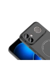 Xiaomi Poco F8 Ultra Kılıf M-Safe Şarj Özellikli Kamera Korumalı Zore Elio Sert PC Kapak