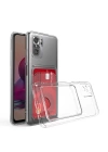 Xiaomi Poco M5S Kılıf Kartlıklı Şeffaf Zore Setra Clear Silikon Kapak