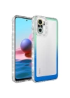 Xiaomi Poco M5S Kılıf Simli ve Renk Geçiş Tasarımlı Lens Korumalı Zore Park Kapak