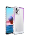 Xiaomi Poco M5S Kılıf Simli ve Renk Geçiş Tasarımlı Lens Korumalı Zore Park Kapak