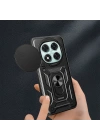 Xiaomi Poco X7 Kılıf Magnetik Standlı Kamera Korumalı Zore Sürgülü Vega Kapak