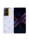 Xiaomi Poco X7 Pro Kılıf Airbag Tasarımlı Simli Şeffaf Zore Kutup Kapak
