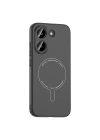 Xiaomi Poco X8 Pro Kılıf M-Safe Şarj Özellikli Kamera Korumalı Zore Elio Sert PC Kapak