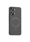 Xiaomi Poco X8 Pro Max Kılıf M-Safe Şarj Özellikli Kamera Korumalı Zore Elio Sert PC Kapak